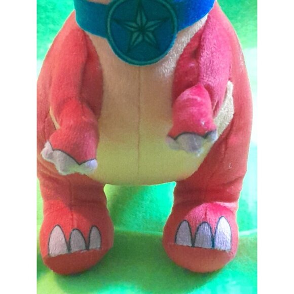 Dino Ranch Blutz The Red Rancher 7" Plush Nice Preowned Condition - Picture 9 of 9